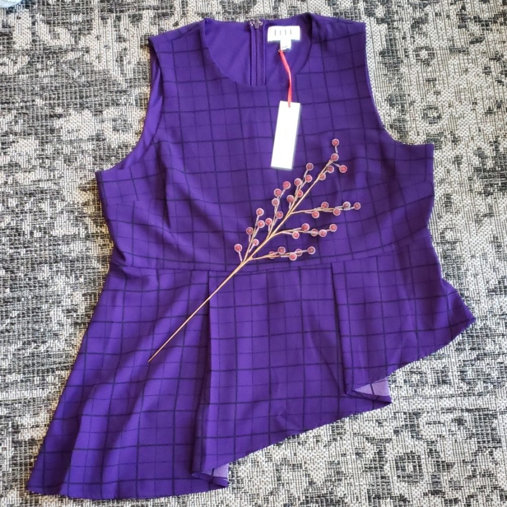 NWT Elle XL Dressy Purple top bottom